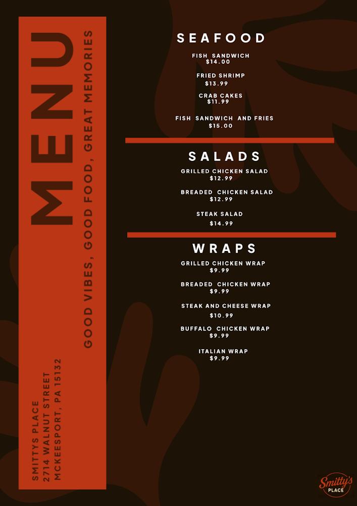 Smitty's Place Menu image 2